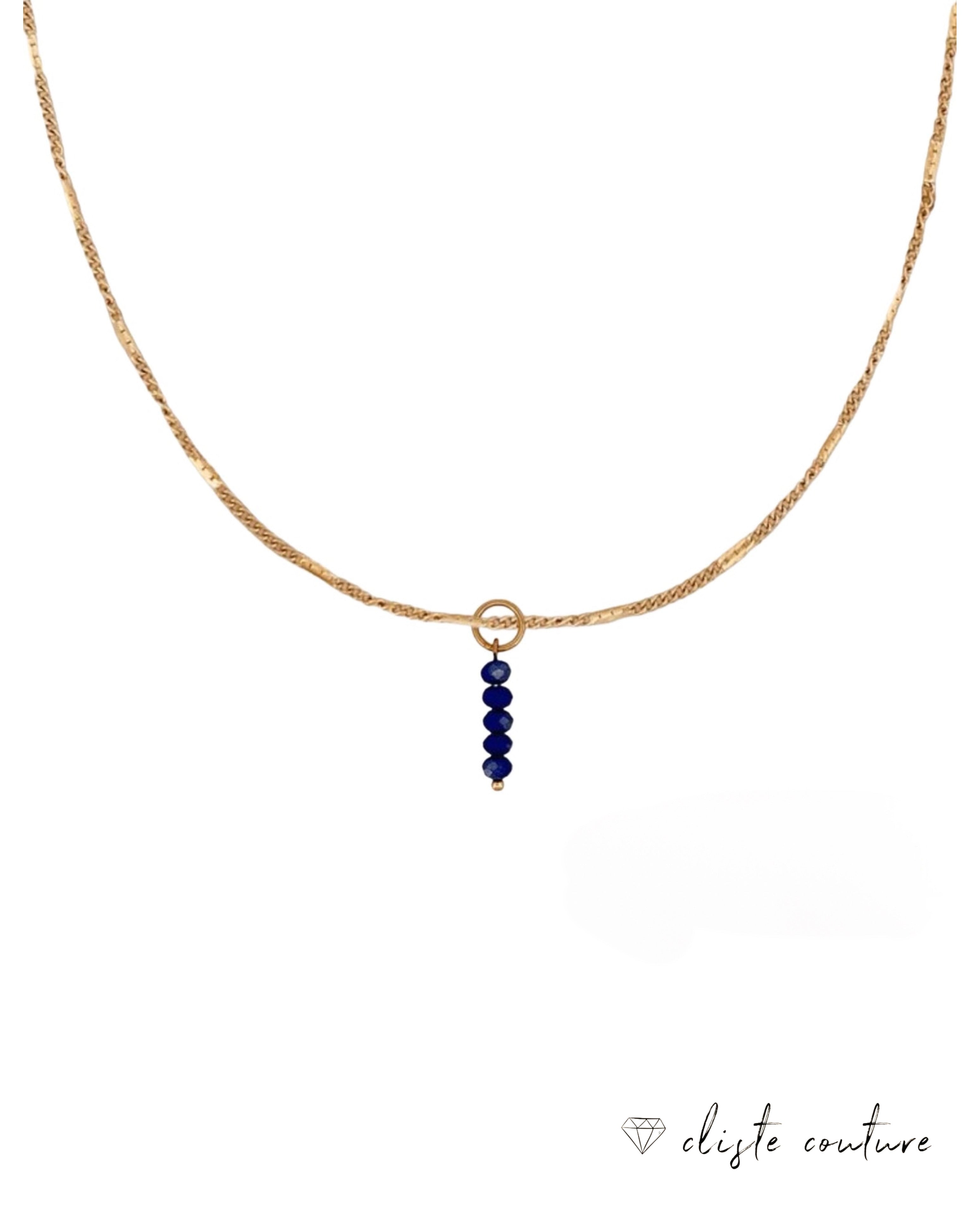 BLUE BEADS NECKLACE